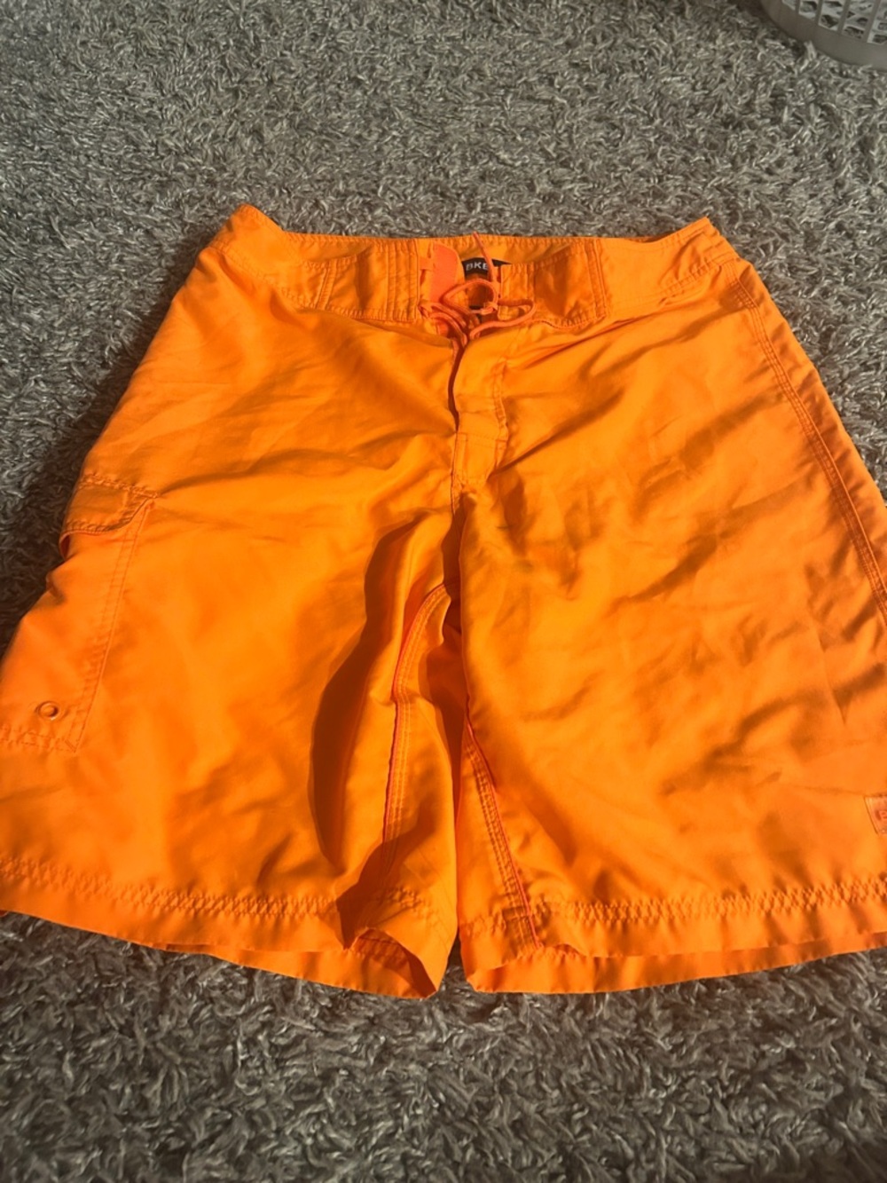 BKE Bright Orange Men's Swim Board Shorts